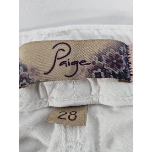 Paige Jeans Womens 28 White Skyline Ankle Peg Mid Rise Skinny Stretch Denim USA - Picture 6 of 11